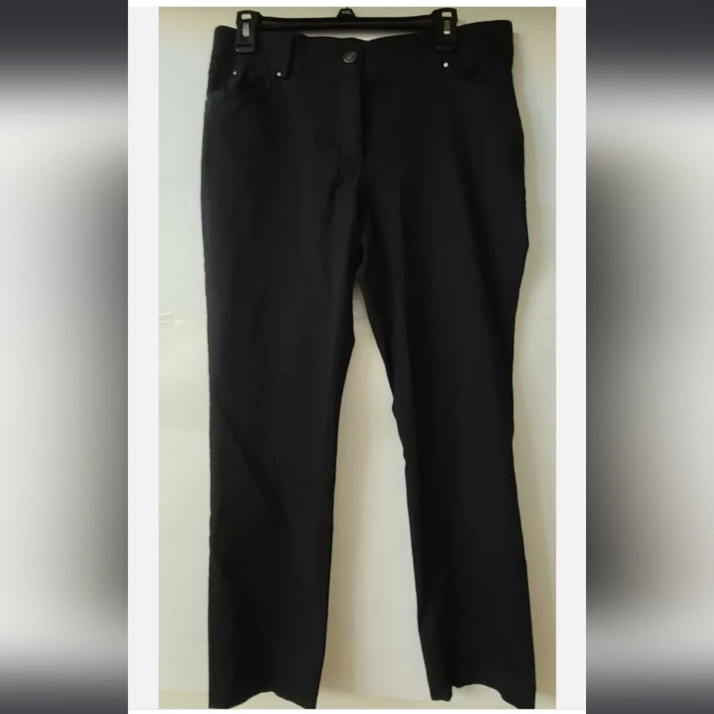 Madison Women’s Pants Black Size14P Stretch Dress Casual
